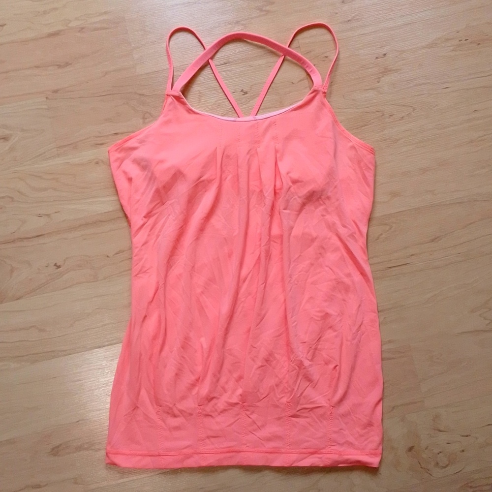 Lululemon Pleated Tank Top Orange